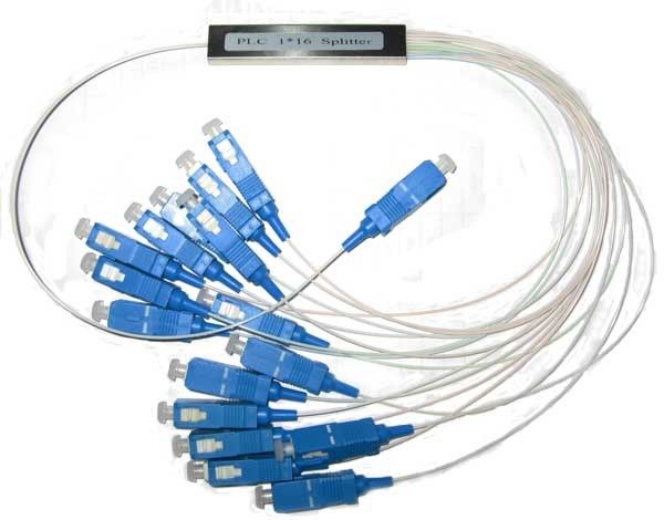 وضع واحد الألياف البصرية PLC الفاصل 1x64 مع 900μM SC APC موصل