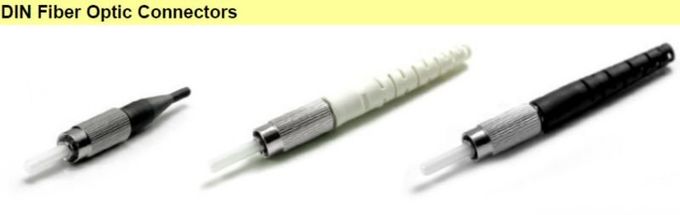 DIN وضع واحد موصلات الألياف شكل دائري لشبكة FTTH