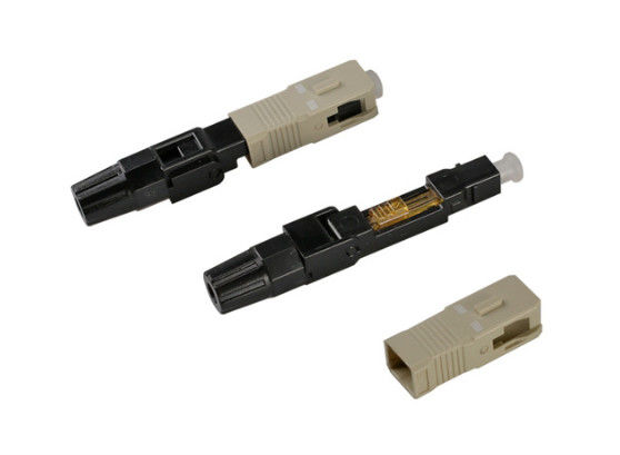 3.0MM SC / UPC الألياف البصرية موصل سريع المتعدد واحدة الأساسية لشبكة الكيبل التلفزيوني