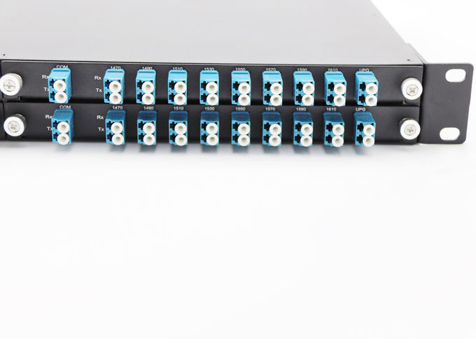UPG ماكس IL 2.5dB CWDM معدد الإصلاح في 1U رف جبل 8 قنوات
