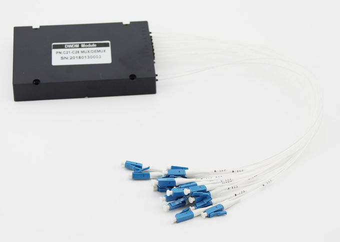 عالية الدقة DWDM المضاعف المركزي الطول الموجي 8 قنوات انخفاض خسارة الإدراج