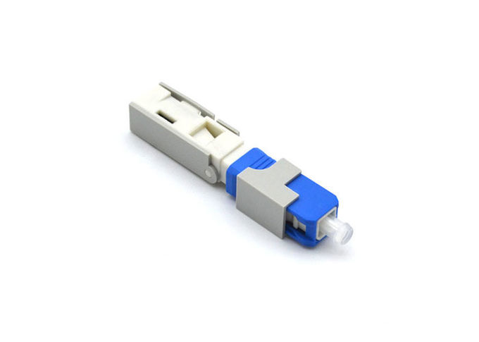 صدفي / برغي الألياف البصرية موصل سريع الأخضر 55MM للكابلات إسقاط FTTH