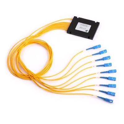 الصين نظام الاتصالات البصرية PLC Optical Splitter ، 1 × 8 الفاصل البصري النشط المزود