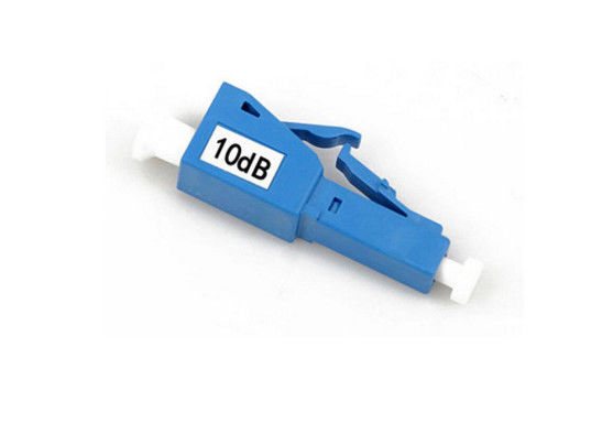 الصين الأزرق LC 10DB الألياف البصرية المخفف ذكر إلى أنثى مع السكن البلاستيك / المعادن المزود