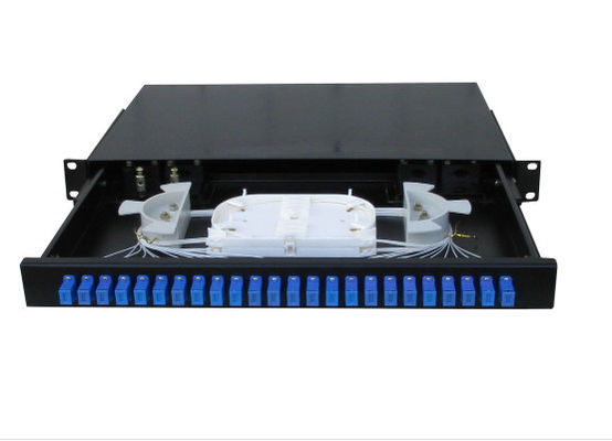 الصين SC Simplex 1U 19 بوصة فيوجن المقرنة تصحيح لوحة 24 ميناء للماء مع اللون الأسود المزود
