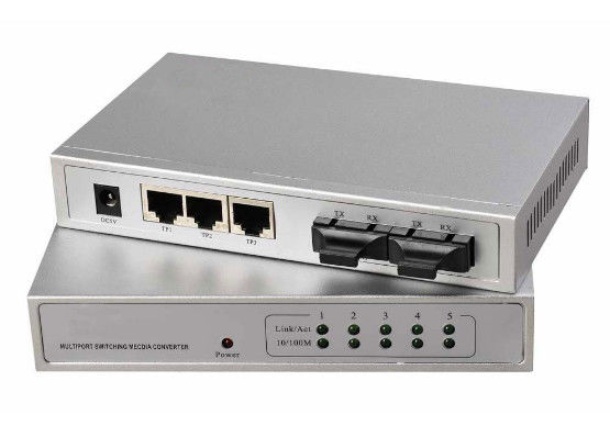 الصين مفتاح كبل ضوئي منافذ RJ45 نصف / كامل ، كامل 10 / 100M كشف تلقائي التبديل إيثرنت المزود