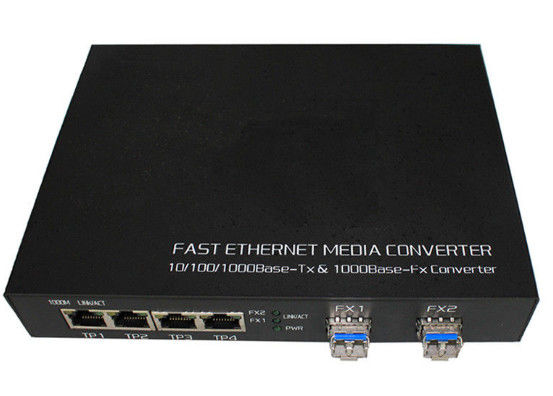 الصين 1000 Base - محول الألياف البصرية Fx للصناعة الطول الموجي 850nm / 1310nm / 1550nm المزود