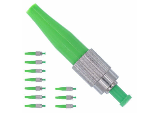 الألياف البصرية سريعة الموصلات APC 0.9mm السيراميك الطويق 850 - 1310nm الطول الموجي المزود