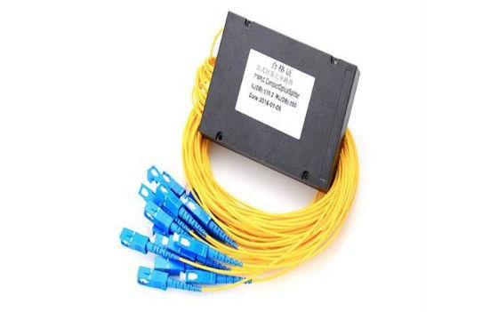 1/16 الطريق FTTH الكابلات البصرية الفاصل ، حزمة مربع ABS الفاصل الحبل البصري لمعدات الاختبار المزود