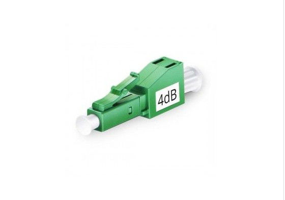 نوع المكونات LC / APC 4DB الألياف البصرية المخفف المواد البلاستيكية لنظام الكيبل التلفزيوني المزود