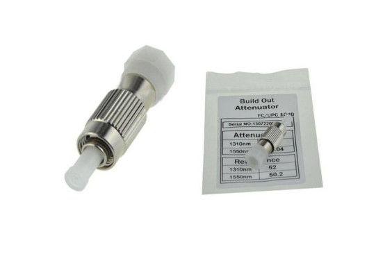 FC UPC الألياف البصرية المخفف 10dB ثابت شفة واحدة الأساسية 1260 - 1620nm الطول الموجي المزود