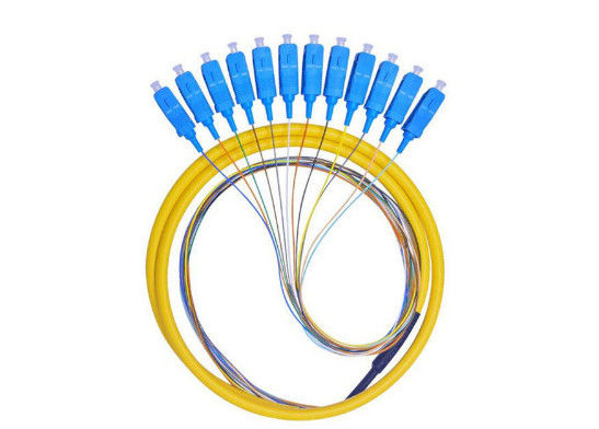 SC / UPC الألياف البصرية ضفيرة 1310 / 1550nm الطول الموجي لشبكة المنطقة المحلية المزود