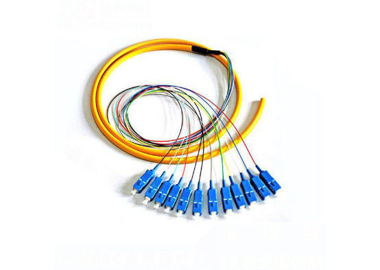 SC / UPC الألياف البصرية ضفيرة 1310 / 1550nm الطول الموجي لشبكة المنطقة المحلية المزود