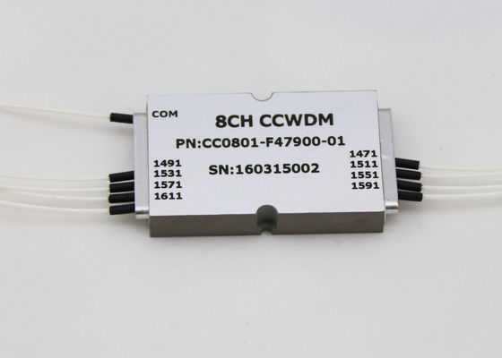 1 × 8 CWDM البصرية mux demux الحجم المضغوط LC / UPC نوع الموصل لنظام MUX / DEMUX المزود