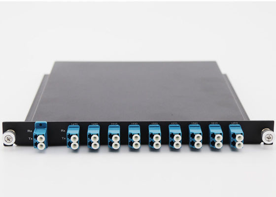 UPG ماكس IL 2.5 ديسيبل 1U السلبي Cwdm المضاعف رف جبل 8 قنوات تباعد قناة 20nm المزود