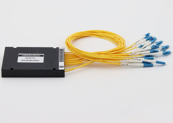 الموثوقية العالية Mux Demux Cwdm ، الوحدة النمطية CWDM 4Ch / 8Ch / 18 Ch مع موصلات LC المزود
