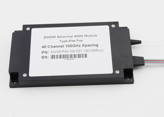 ماكس IL 5.0dB DWDM Mux Demux 40Ch AAWG ABS مربع ل 5 G الجبهة المدى / مركز البيانات المزود