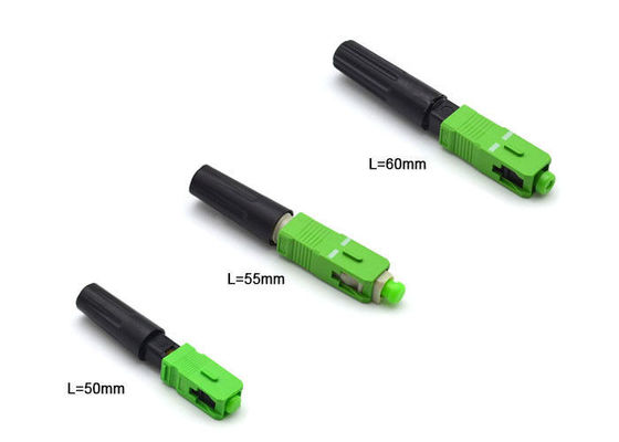 FTTH إسقاط كابل المجال الجمعية موصل قبل مصقول 50MM المحرز في الموقع المزود